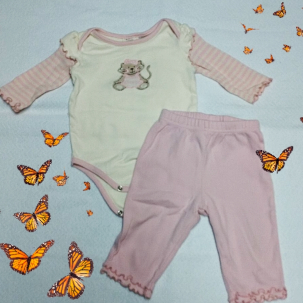 🐈Kitten 2 pc organic cotton outfit🐈
